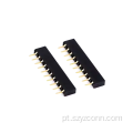 Conector de cabeçote fêmea com passo de 2,0 mm reto 14P